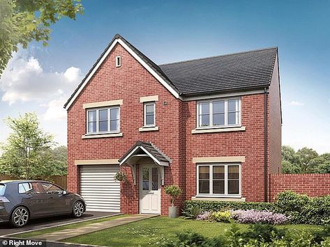 Average House, Modern Kitchen Open Plan, Persimmon Homes, End Terrace House, Open Plan Kitchen Diner, Separating Rooms, House Viewing, Buying A New Home, Bedroom With Ensuite