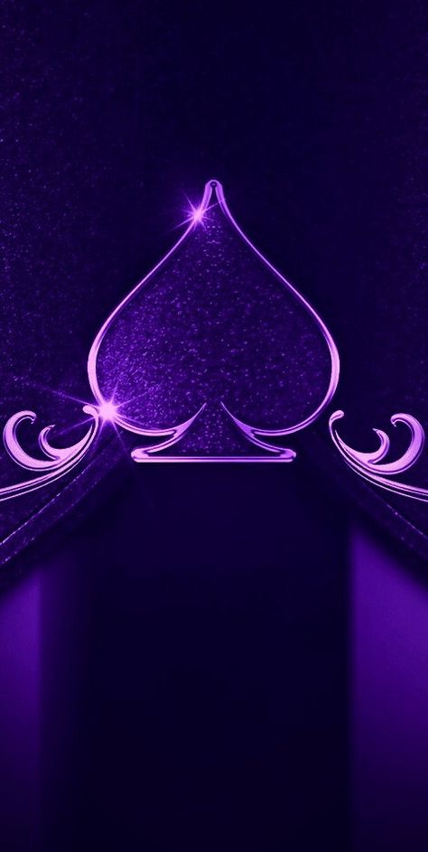 Purple Casino Aesthetic, Fantasy Logo, Dark Purple Wallpaper, Ace Card, Purple Cards, Dark Purple Aesthetic, Bunny Wallpaper, Scenery Background, Neon Purple