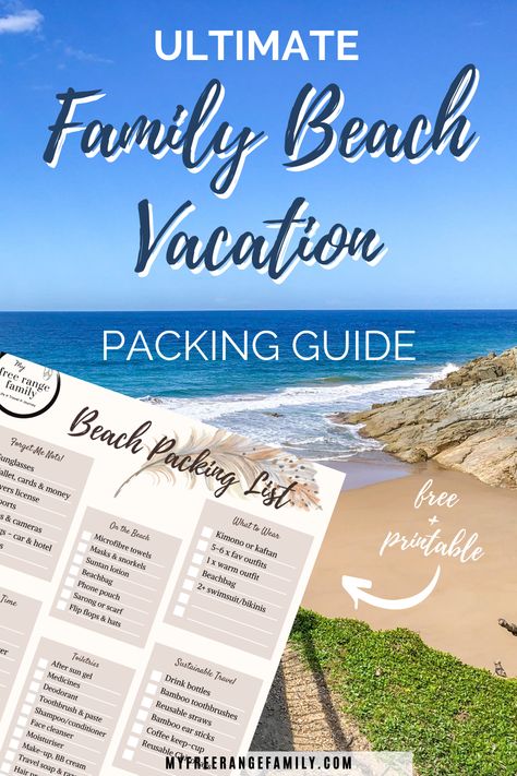 Summer is coming and a family beach vacation awaits. AND we have the perfect packing list for you! If you are wondering how to pack lighter, and what summer beach essentials you will need for a perfect family holiday. This post shares an ultimate packing guide to get you planning a stressfree vacation! From travel essentials, to helpful travel gadgets, essential travel items with kids and sustainable travel gear. Also, get a free printable packing list and travel easier when you click this pin! Michigan Beach Vacations, Free Printable Packing List, Essential Travel Items, Beach Vacation Essentials, Best Family Beaches, Beach Vacation Packing, Printable Packing List, Beach Vacation Packing List, Michigan Vacations