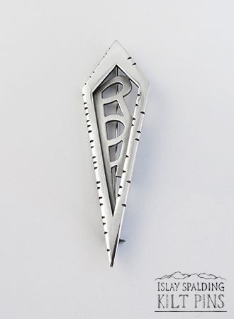 Initials in Notched Frame Kilt Pin Kilt Pins, Scottish Kilts, Pin Ideas, Kilt Pin, Contemporary Jewelry Design, Jewellery Ideas, Jewellery Design, Contemporary Jewellery, Kilt