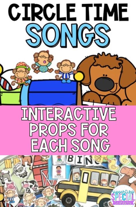 Make your circle time more fun and engaging with these interactive songs! This bundle includes a number of songs and nursery rhymes and is constantly growing! Each song has a number of visual supports to ensure every student is able to participate! Afternoon Circle Time Preschool, Interactive Songs For Preschoolers, Interactive Circle Time Songs, Interactive Preschool Songs, Preschool Songs With Props, Interactive Circle Time Preschool, Circle Time Songs For Preschool, Preschool Circle Time Board, Songs For Preschool