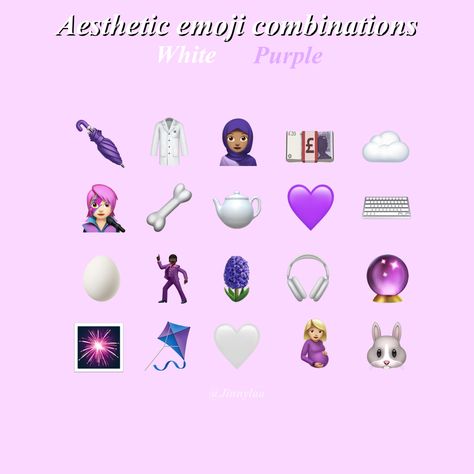 Purple emojis combinations aesthetic Purple Emoji Combos, Purple Emoji Combinations, Purple Mermaid Aesthetic, Combo Emoji, Purple Emoji, Emojis Combinations, Cute Emoji Combinations, Emoji Combos, Emoji Combinations