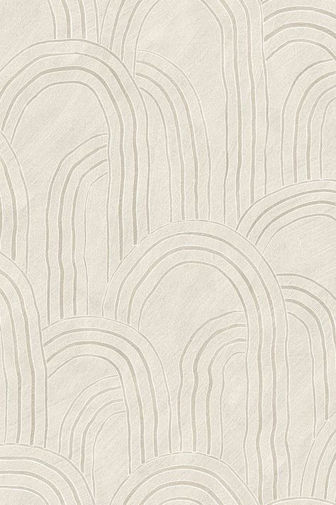 Cream colored wallpaper having an organic pattern formed from free-form hand-painted arcs that nest into one another. Subtle Living Room Wallpaper, Living Room Wallpaper Texture Seamless, Natural Textured Wallpaper, Modern Neutral Wallpaper, Modern Organic Painting, Modern Organic Wallpaper, Organic Modern Wallpaper, Wallpaper Interior Texture, Cream Pattern Wallpaper