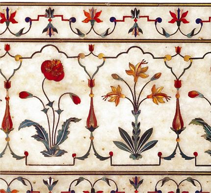 Mughal Prints, Tac Mahal, Mughal Art Paintings, Mughal Architecture, Mughal Art, Mughal Paintings, Marble Inlay, Architecture Old, Pics Art