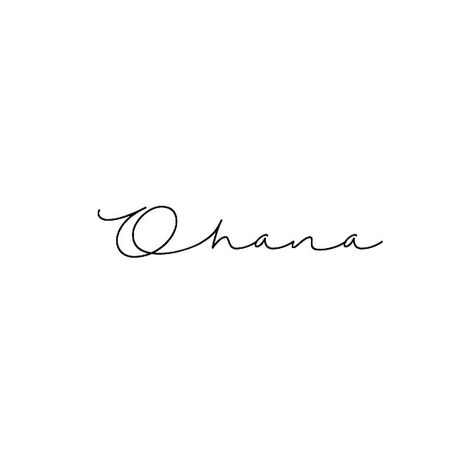 Wave Ohana Tattoo, Ohana Tattoo With Wave, Ohana Wave Tattoo, Tattoo Ideas Ohana, Ohana Tattoo With Flower, Ohana Tattoos, Ohana Tattoo Ideas, Ohana Tattoo, Phrase Tattoos