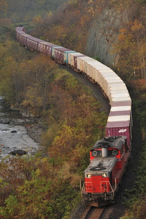 Japan Train, Old Steam Train, Railroad Companies, Freight Train, Rail Transport, Hokkaido Japan, Road Train, Crazy Train, Train Pictures