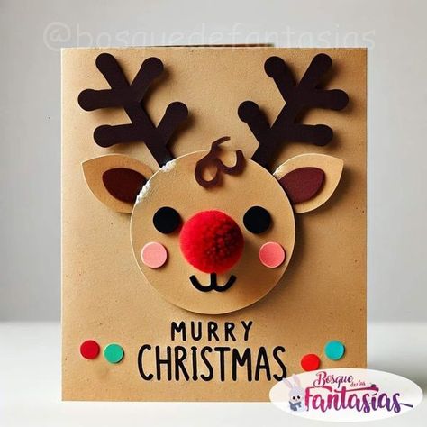 Card Ideas For Seniors, Crafts For Students, Ideas For Seniors, Diy Christmas Card, Christmas Card Ideas, Christmas Card Crafts, Card Crafts, Diy Christmas Cards, Diy Christmas