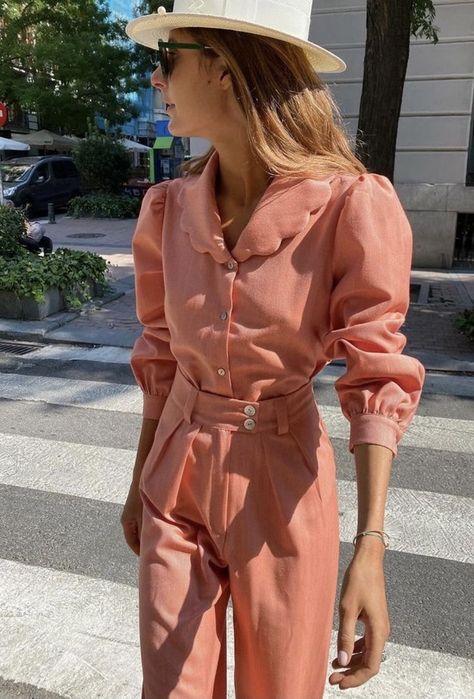 Peach Fashion Aesthetic, Peach Clothes, Peach Fabric, Special Dresses, Spring Summer Trends, Fashion 101, Pretty Style, Colourful Outfits, Casual Style Outfits