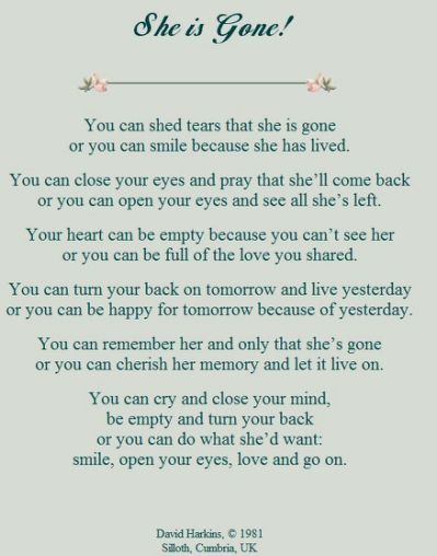 funeral poem | Motivational / Poems For My Sister, Nan Quotes, Sympathy Quotes, Dad Quotes, Personal Quotes, Smile Because, Miss You, Things To Think About, Me Quotes