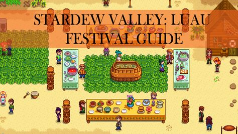 Stardew Valley Potluck, Stardew Valley Luau Guide, Stardew Valley Luau Soup, Stardew Luau, Luau Stardew Valley, Stardew Valley Luau, Potluck Soup, Origami Instructions Easy, Blueberry Wine