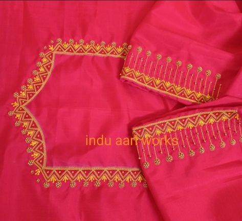 Dress Designs For Stitching, Blouse Works, Aari Design, Embroidery Blouses, Hand Work Design, Blouse Indian, New Embroidery Designs, Aari Blouse, Computer Work