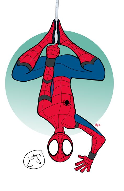 #Spiderman➢come on, peter. come on, spider-man. Spiderman Hanging Upside Down, Marvel Digital Art, Spiderman Upside Down, How To Draw Spiderman, Spider Man Drawing, Homecoming Pics, Quicksilver Marvel, Spiderman Stuff, Marvel Iphone Wallpaper