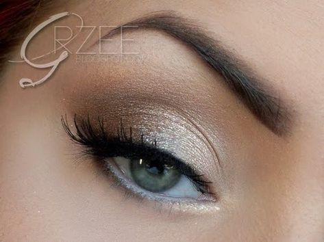 Champagne colored eyeshadow Gold Wedding Makeup, Summer Wedding Makeup, Make Up Gold, Wedding Hairstyles And Makeup, Makeup Gold, Best Wedding Makeup, Wedding Makeup Tips, Beauty Make-up, Braut Make-up