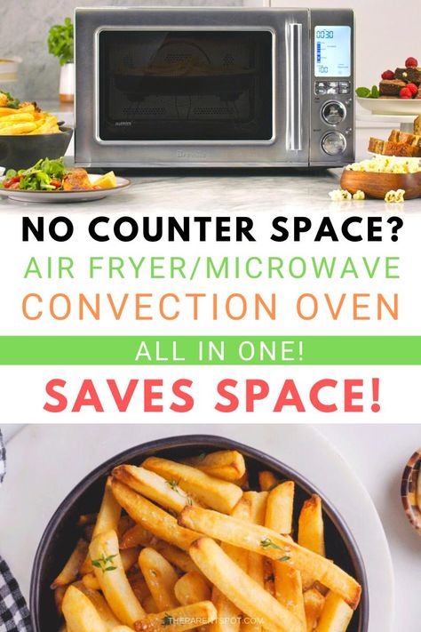 The Breville 3-in-1 combo air fryer, microwave, convection oven in one saves room on your kitchen counter! Air Fryer Microwave Recipes, Galanz Air Fryer Microwave Recipes, Microwave Air Fryer Recipes, Meals In Air Fryer, Microwave Air Fryer Combo, Convection Microwave Cooking, Amazon Lists, Air Fryer Microwave, Microwave Toaster Oven