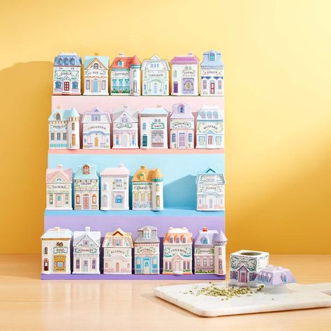 As whimsically nostalgic as our original collection, the Second Edition of The Lenox Spice Village is here to sprinkle storybook charm in your kitchen and your cooking. Lenox Spice Village, Trailer Makeover, Spice Village, Lenox Village, Spice Jar Set, Colorful Apartment, 2024 Wishlist, 2024 Ideas, Wishlist 2024