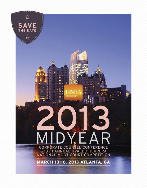 Save the date card for the 2013 Mid-Year Corporate Counsel Conference. Fundraiser Party, Save The Date Designs, Event Template, Save The Date Template, Best Dating Apps, Conference Design, Event Planning Business, Event Branding, Postcard Template