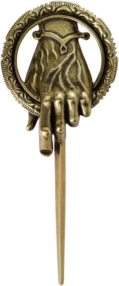 The Noble Collection Game of Thrones Hand of the King Pin - 4.5in (11.5cm) Golden Brooch Pin - Officially Licensed TV Show Props Replicas Gifts Game Of Thrones Merchandise, A Storm Of Swords, The Winds Of Winter, A Clash Of Kings, Noble Collection, Hand Of The King, Game Of Thrones Tv, A Dance With Dragons, King Pin