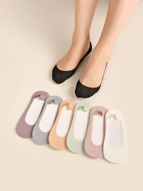 Multicolor    Nylon Plain Invisible Socks Embellished   Women Socks & Hosiery Invisible Socks, Women Socks, Socks And Tights, Birkenstock Gizeh, Trendy Fashion Women, Socks And Hosiery, First Order, Socks Women, Hosiery