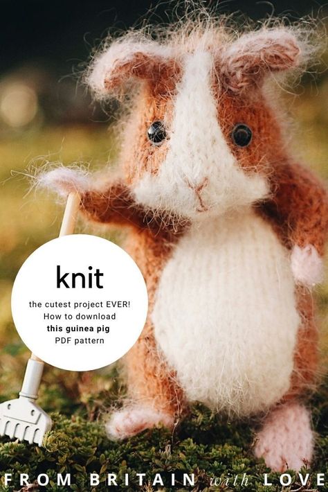 Claire Garland Knitting, Knitted Animal Patterns Free, Pig Knitting Pattern Free, Knitted Animals Free Patterns, Knitted Animals Free Patterns Easy, Knitted Gifts Ideas, Free Knitting Patterns Toys, Pig Knitting Pattern, Free Pattern Knitting