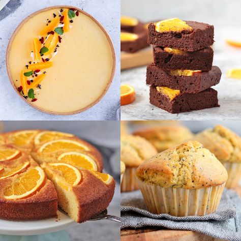 These 25 quick, healthy or easy orange dessert recipes are all the inspiration you need to bake with orange this Fall and Winter! These delicious simple recipes using fresh orange will give you ideas to bake for breakfast, cakes, desserts, sweet treats and orange chocolate desserts. Fresh Orange Desserts, Orange Dessert Recipes, Orange Desserts Easy, Orange Desserts, Orange Recipes Dessert, Orange Bundt Cake, Orange Dessert, Rainbow Desserts, Winter Baking