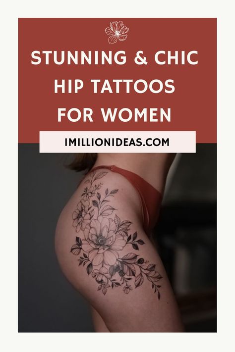 STUNNING & CHIC HIP TATTOOS FOR WOMEN Back Tattoo Connected To Thigh, Hip Tattoos For Women, Hip Thigh Tattoos, Hip Tattoos, Chic Tattoo, Hip Tattoos Women, Thigh Tattoos, Thigh Tattoos Women, Modern Tattoos