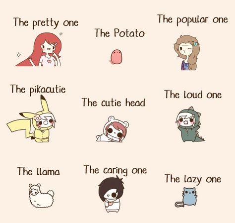 O.o which one are you? Crazy Friend Group, Friend Group Drawing, Group Drawing, Kawaii Potato, Cute Potato, Friend Group, Kawaii Chibi, Funny Profile Pictures, Anime Drawings Tutorials