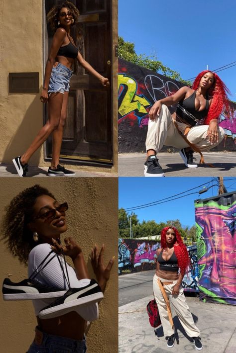 @J.LBunny and @JamieLeaa_ show us different ways to style the Puma Suede Classic sneaker! Sneaker Trends, Puma Suede, Trending Sneakers, Classic Sneakers, Show Us, Puma Sneaker, Outfit Inspo, Sneakers, Trending Outfits