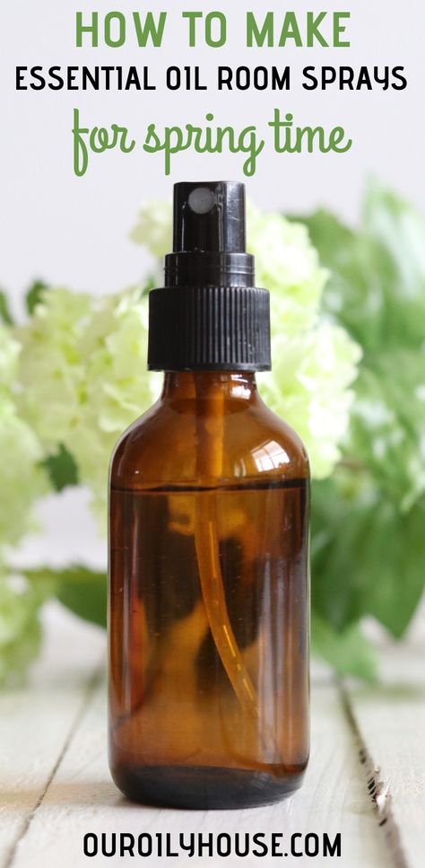 DIY 5 Essential Oil Room Sprays for Spring - Our Oily House Essential Oil Spray Recipes, Room Spray Recipe, Diy Room Spray, Aromatherapy Recipes, Making Essential Oils, Essential Oil Spray, Diy Essentials, Citrus Essential Oil, Home Spray