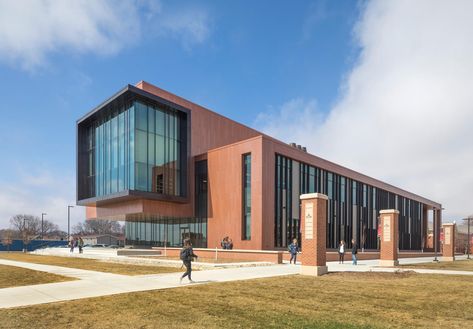 Northwestern College, Health and Natural Sciences Building - HGA College Building Design, University Building Architecture, College Exterior, Hospital Facade, School Facade, Civic Architecture, College Building, University Design, School Buildings