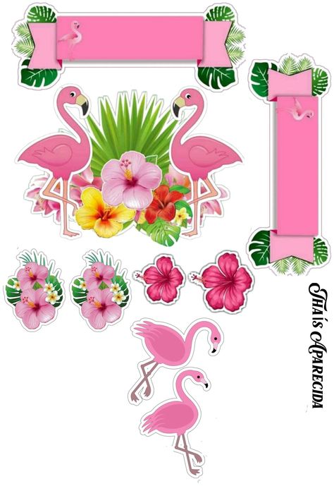 Flamingo 5 Flamingo Printables Image, Flamingo Printables, Printable Cake Toppers, Flamingo Topper, Flamingo Themed Party, Fiesta Tropical, Flamingo Tropical, Flamingo Party, Party Needs