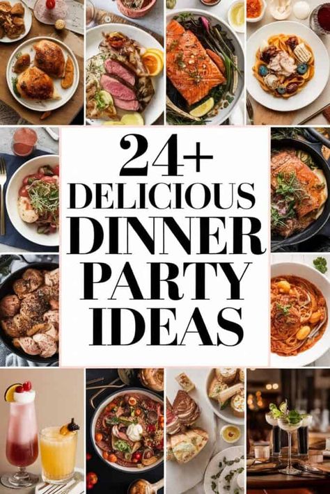 24+ Delicious Dinner Party Ideas That Will Impress Everyone (List) Ocean Party Food, Dinner Party Recipes Main, Grilled Pork Tenderloin Recipes, Gourmet Dishes, Dinner Party Ideas, Impressive Dinner, Gourmet Dinner Recipes, Italian Dinner Recipes, Fall Dinner Party