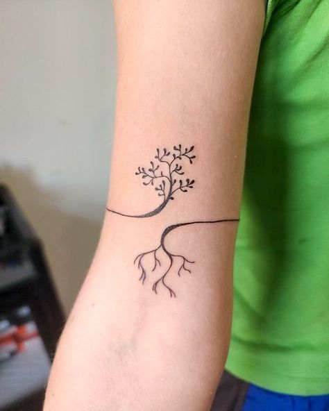 Stay Rooted Tattoo, I Am Rooted But I Flow Tattoo, Ornamental Tree Tattoo, African Roots Tattoo, Tree Tattoo On Shoulder, Tree And Roots Tattoo, Matching Tree Tattoos, Rooted And Grounded Tattoo, Tattoo Ideas Tree Of Life