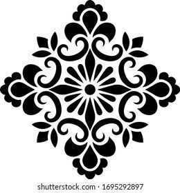 Cross Doodle, Flower Stencils Printables, Motif Vector, Motif Art Deco, Stencils Printables, Textile Prints Design, Flower Stencil, Silhouette Stencil, Stencil Pattern