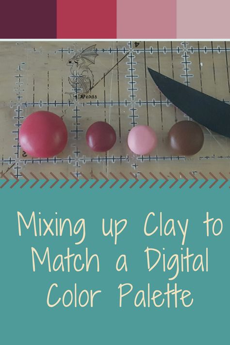 Mixing up polymer clay to match a digital color palette How To Mix Polymer Clay Colors, Polymer Clay Color Mixing Chart, Polymer Clay Color Mixing Recipes, Polymer Clay Mixing, Clay Color Palette, Clay Tips And Tricks, Digital Color Palette, Polymer Clay Color Mixing, Polymer Clay Recipes