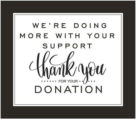 Amazon.com: THANK YOU FOR YOUR DONATION SIGN - Party Decor - 1 Piece : Toys & Games The Ladybug, Emotional Freedom, Nonprofit Organization, Non Profit, Bookstore, Party Decor, Toys Games, 1 Piece, Party Decorations