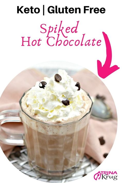 Keto Spiked Hot Chocolate | Could you use a little extra holiday cheer? Whether you’re celebrating the first snowfall or recovering from a day of hosting a big crowd, this spiked Keto hot chocolate is just what you need! Rich, decadent, and so easy to make… with or without alcohol. #ketodrink #ketospikeddrink Spiked Hot Chocolate, Keto Smoothie Recipes, Frozen Hot Chocolate, Keto Drink, Keto Diet Menu, Hot Chocolate Recipes, Low Carb Recipes Dessert, Diet Keto, Milkshakes