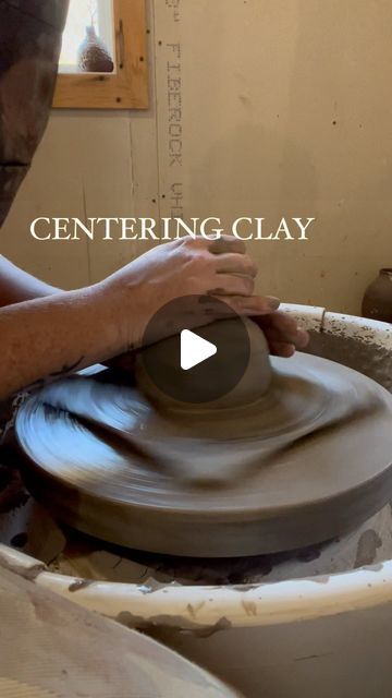 Laura Siddell | LS POTTERY on Instagram: "When I was first learning, centring was the HARDEST part. I would watch video after video of other potters and watch their hands as they centred. Learning from watching and then trying over and over again.  Hope this video helps even one person get a hang of centring their clay. It’s the most important part and lays the foundation to create a uniform vessel on the wheel. 🤎   #iliketoplaywithclay #handmade #handmadepottery #pottery #wheelthrown #mug #mugshot #clayart #claylove #wheelthrowing #trimmingpottery #trimming #wheelthrownpottery #wheelthrownceramics #wheelthrowing #ihavethisthingwithceramics #potterylove #potteryistic #potteryofinstagram #instapottery #ceramiclife #potterylife #ceramics #ceramik #centring #centering #centreclay #centerclay How To Throw A Mug On The Wheel, How To Center Clay On Wheel, Potters Wheel Projects, Centering Clay Pottery Wheel, Pottery On The Wheel, Pottery Centering, Pottery Knowledge, Pottery Wheel Projects, Pottery 101