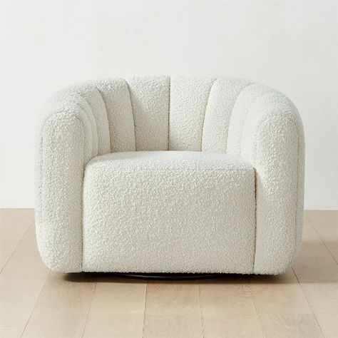 Swivel barrel chair