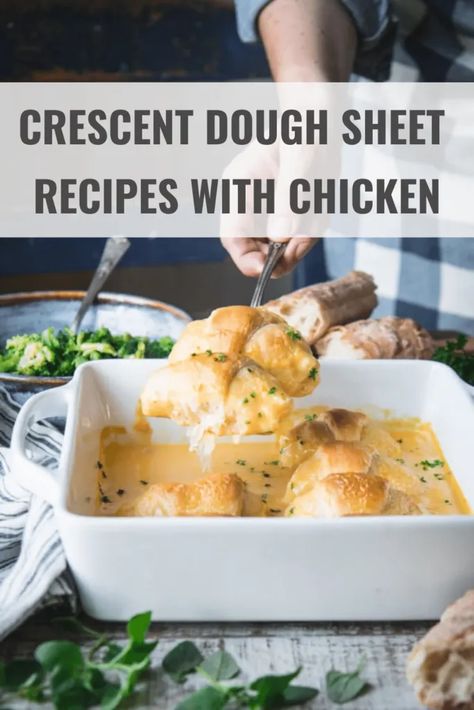 Dough Sheet Recipes, Crescent Roll Chicken, Crescent Dough Sheet Recipes, Sheet Recipes, Crescent Roll Casserole, Easy Crescent Rolls, Chicken Crescent Rolls, Crescent Dough Sheet, Chicken Casserole Easy