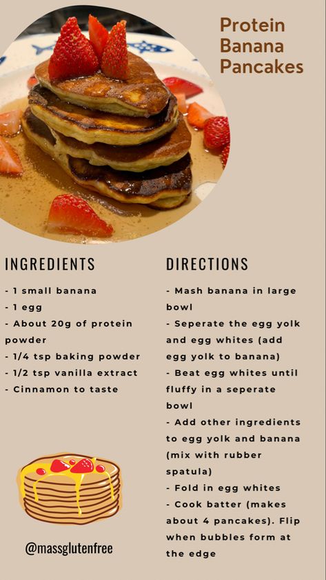 Protein Pancakes Recipe With Protein Powder, Banana Egg Protein Pancakes, Foods To Make With Protein Powder, Best Protein Pancakes Recipe, Whey Protein Breakfast, Pancake Recipe With Protein Powder, How To Make Pancakes With Protein Powder, Healthy Breakfast With Protein Powder, Things To Put Protein Powder In