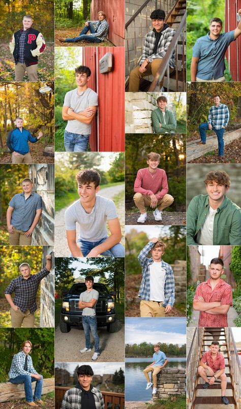 Senior Picture Pose Ideas For Guys, Senior Guy Photoshoot Ideas, Senior Photos For Guys Posing Ideas, Cool Senior Pictures For Guys, Boy Graduation Picture Ideas, Boy Senior Portrait Poses, Poses For Boys Photoshoot, Photo Poses Guys, Senior Photo Shoot Ideas For Guys