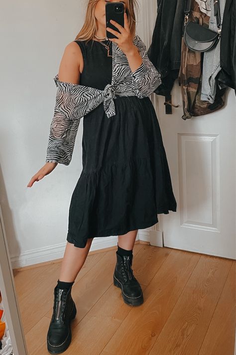 Dr Martens Teacher Outfit, Midi Dress With Doc Martens, Mid Size Rock Style, Sinclair Doc Martens Outfit, Dr Marten Sinclair Outfit, Doc Martens Sinclair Outfit, Sinclair Dr Martens Outfit, Dr Marten Sinclair, Sinclair Dr Martens