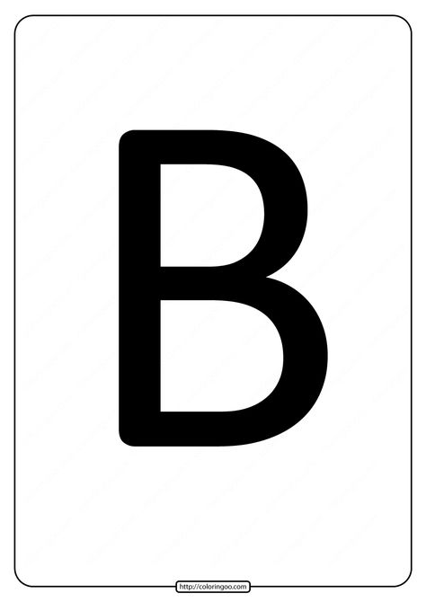 Printable A4 Size Uppercase Letters B Worksheet. #free #printable #uppercase #letters #letterb #a4 #sizea4 #wordsheet #black A4 Size Alphabet Letters Printable, B Worksheet, Letter B Worksheets, Kids Preschool Learning, Kindergarten Classroom Management, Worksheet Preschool, Jolly Phonics, Alphabet Flashcards, Printable Ideas