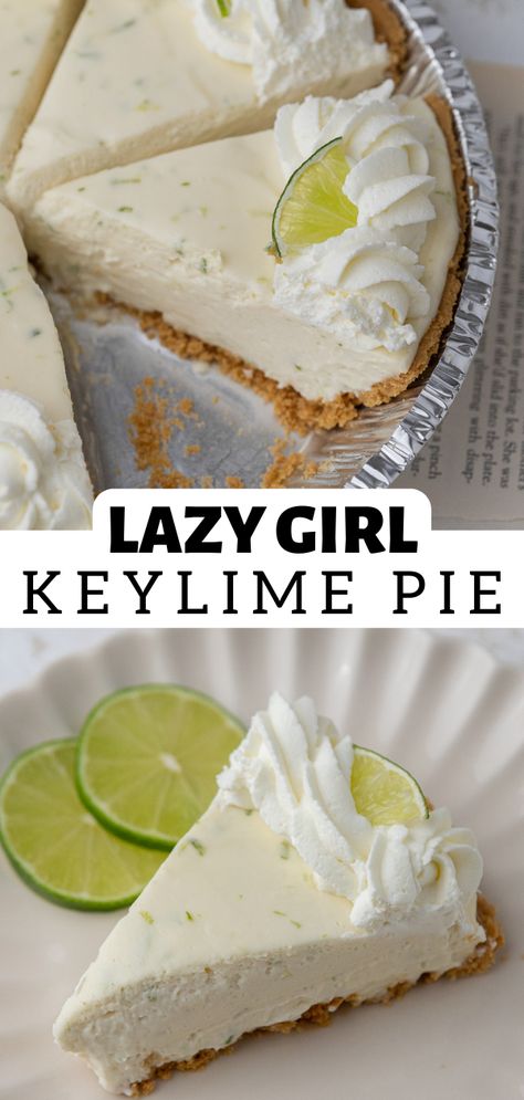 I seriously swear by this lazy girl no bake key lime pie recipe. It is simple enough to throw together super fast and tastes super impressive. Truly the best summer treat for hosting friends and family over or just to make when you’re craving something tangy and fresh. Martha Stewart No Bake Key Lime Pie, Easy Keylime Pie No Bake, Easy Mini Key Lime Pies, Quick Key Lime Pie, No Bake Keylime Pie Recipe, No Bake Lime Pie, Simple Key Lime Pie, Keylime Pie Recipe No Bake, Lemon Lime Pie Recipe