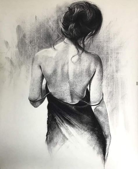 Drawing Step By Step, Charcoal Sketch, Drawing Step, Charcoal Art, Female Art Painting, Art Painting Gallery, Dark Art Drawings, 수채화 그림, Sketchbook Art