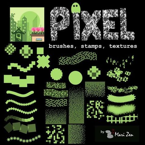 Procreate Brushes for Pixel Art Brushes for Procreate - Pixel Brush Stamp - Pixel Texture Brush -Pixel Art Brushes for Procreate Rendering Brushes Procreate, Procreate Pixel Brush, Pixel Brush Procreate, Pixel Art Procreate, Pixel Brush Ibis Paint, Pixel Art Texture, Procreate Brushes Free Download, Pixel Texture, Pixel Brush