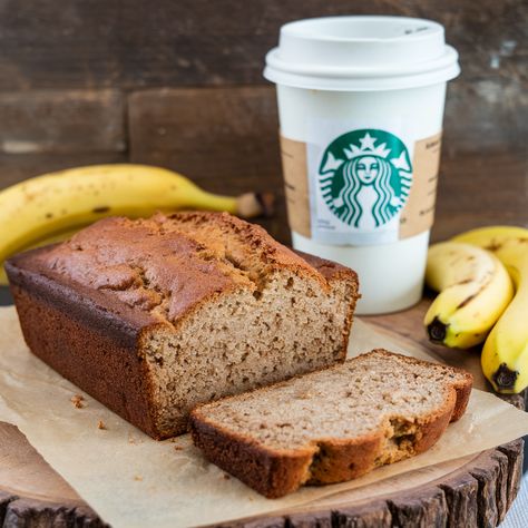 Starbucks Banana Bread Recipe, Easy Sandwich Bread Recipe, Cottage Cheese Bread Recipe, Starbucks Banana, Starbucks Banana Bread, Recipe Copycat, Almond Meal Cookies, Cheese Bread Recipe, Homemade Banana Bread