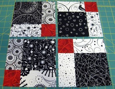 Valentine Quiltworks: Disappearing 9 Patch Quilt Colchas Quilting, Disappearing 9 Patch, Disappearing Nine Patch, 9 Patch Quilt, Black And White Quilts, Nine Patch Quilt, Quilt Modernen, White Quilts, Quilting Blocks