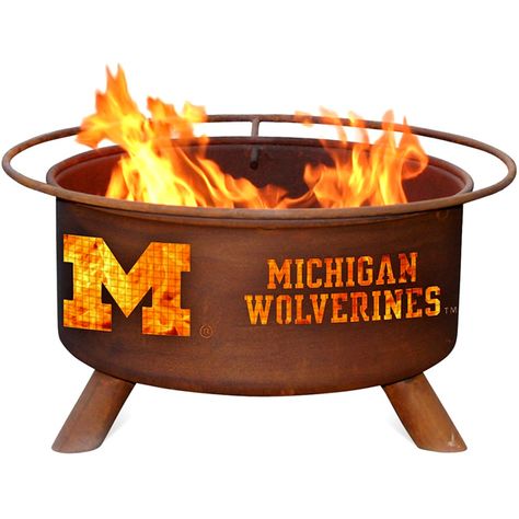 I need to buy a house with a back yard just so I can have this in it!! University Of Montana, Georgia Bulldog, Metal Fire Pit, Fire Pit Bbq, Wood Charcoal, Portable Fire Pits, Steel Fire Pit, Fire Pit Grill, Patio Fire Pit