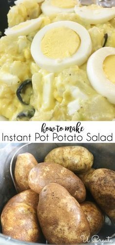 Instapot Potato Salad, Fruity Salads, Yum Yum Salat, Instant Pot Potato Salad, Salads For Picnics, Potato Salad With Egg, Instant Potatoes, Easy Instant Pot Recipes, Instant Pot Dinner Recipes